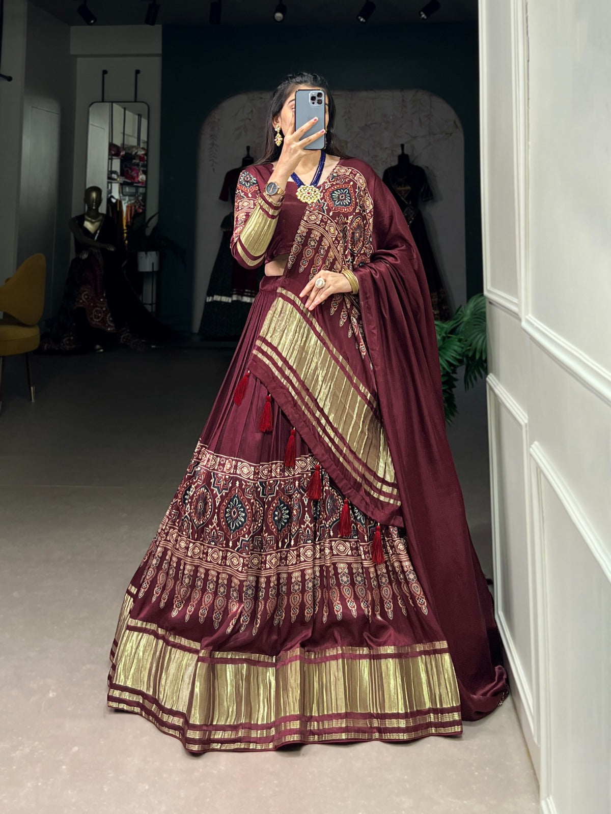 Gaji Silk Designer Lehenga Choli