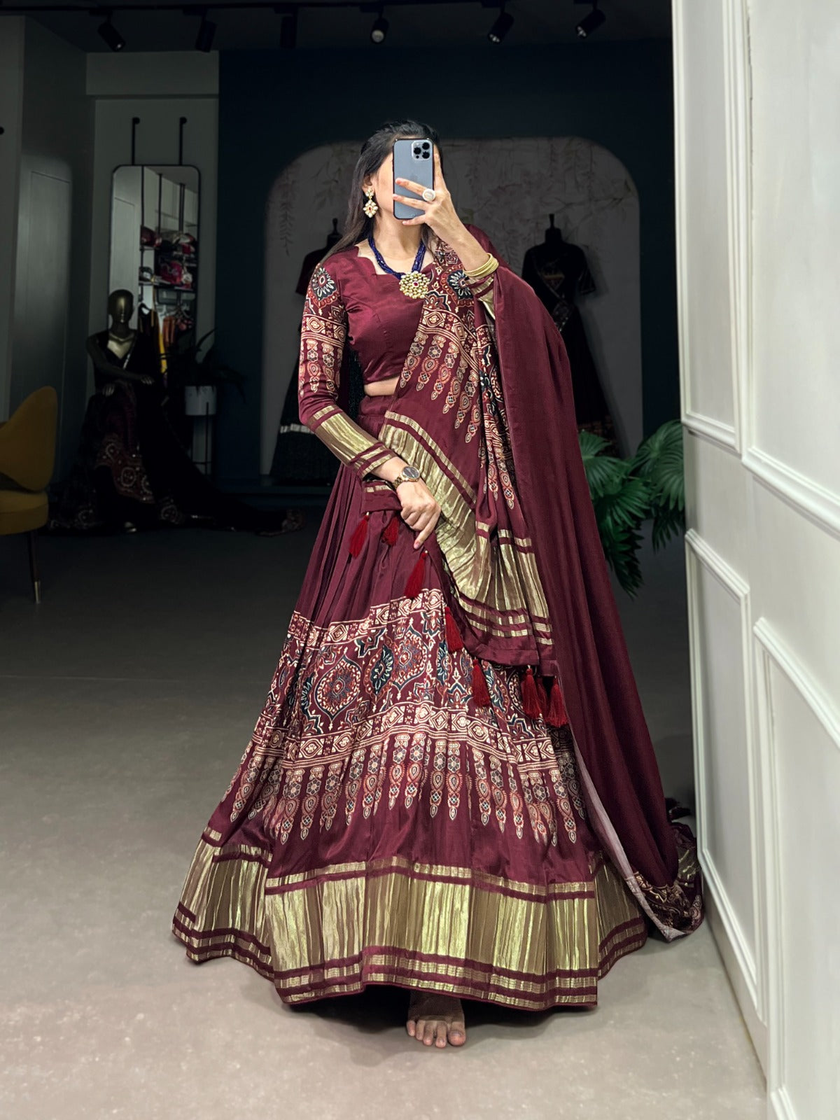 Gaji Silk Designer Lehenga Choli