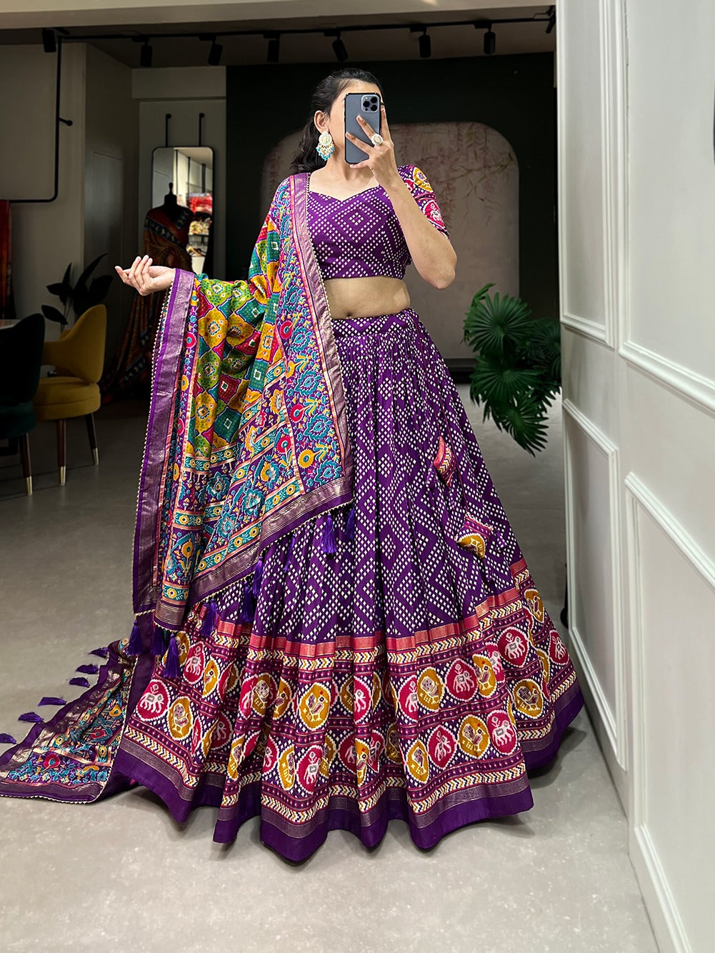 Purple Royal Shade Lehenga Choli