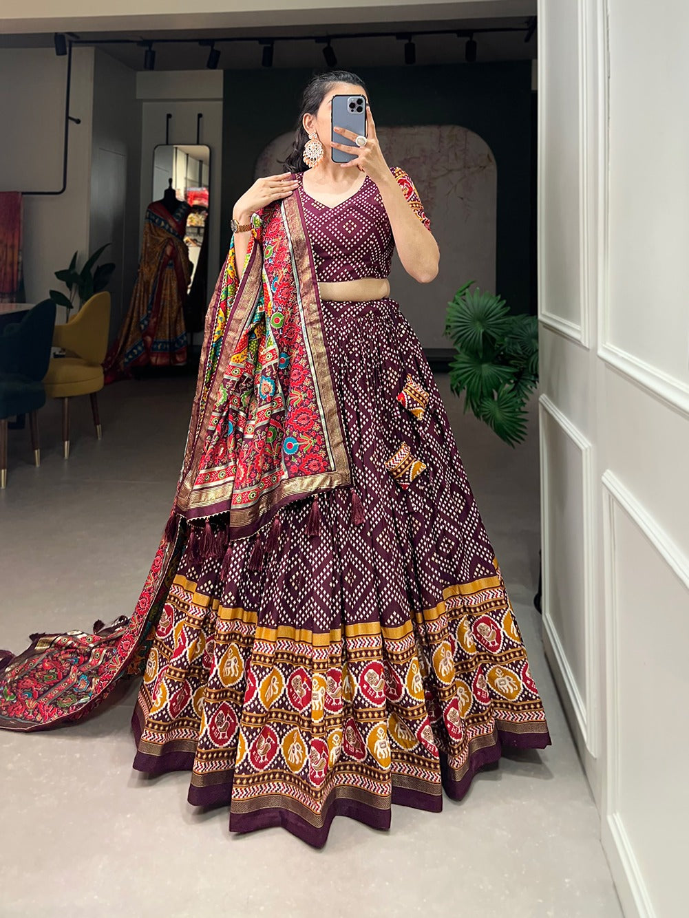 Maroon Royal Shade Lehenga Choli