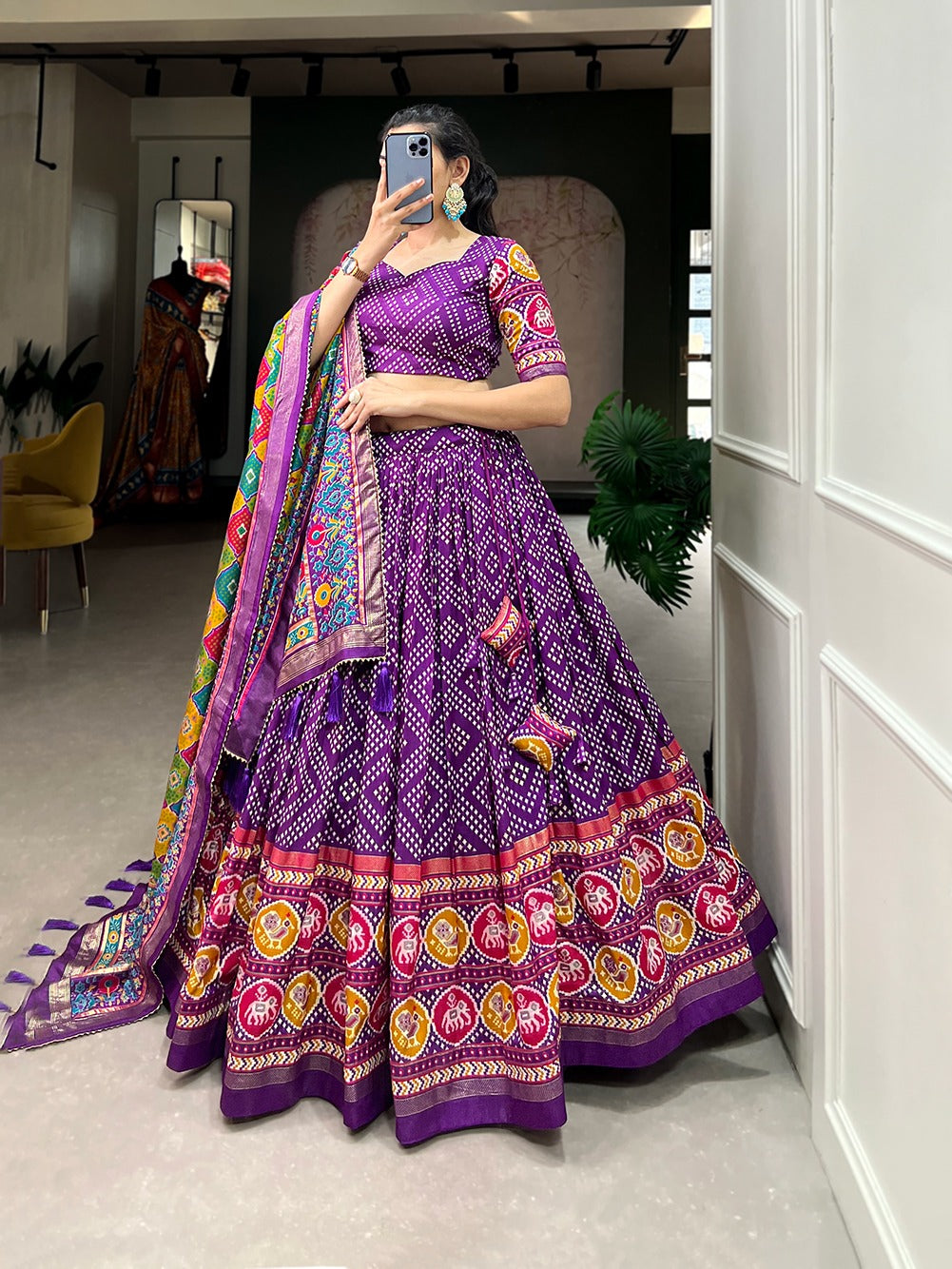 Purple Royal Shade Lehenga Choli