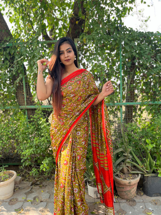 Beautiful Cotton Mul Printed Saree