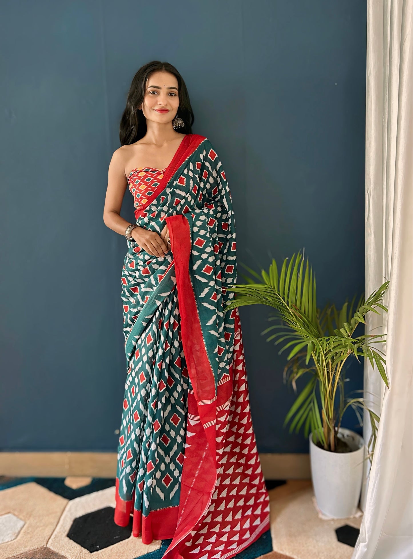 Designer Cotton Mul Printed Saree