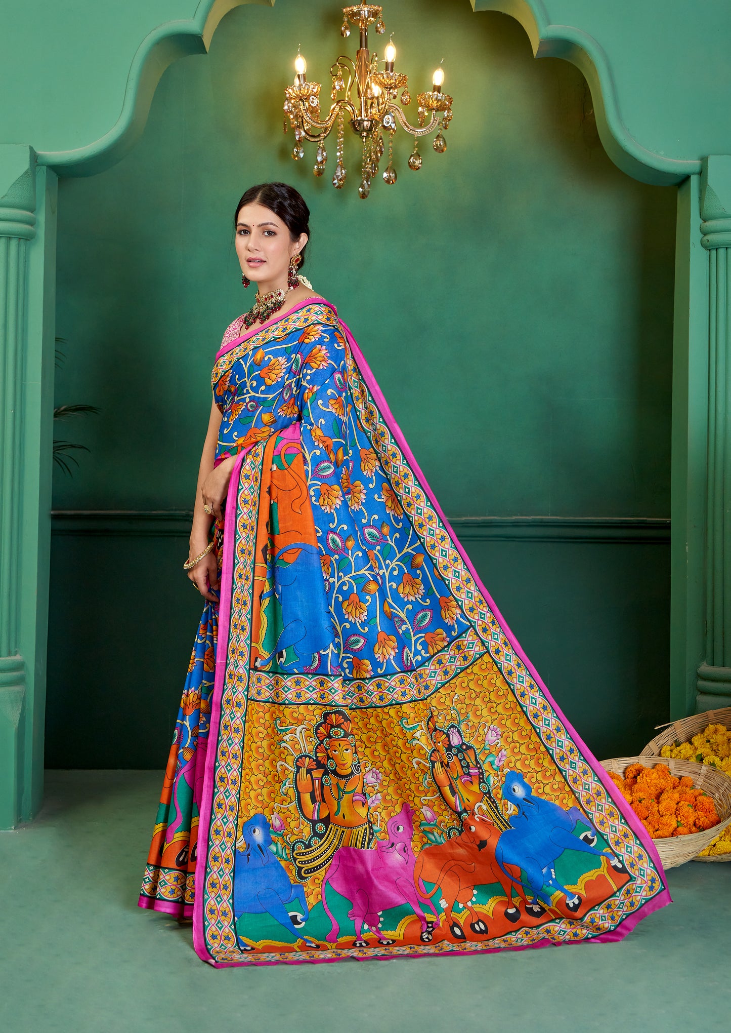 Luxurious Cotton Mul Printed Saree