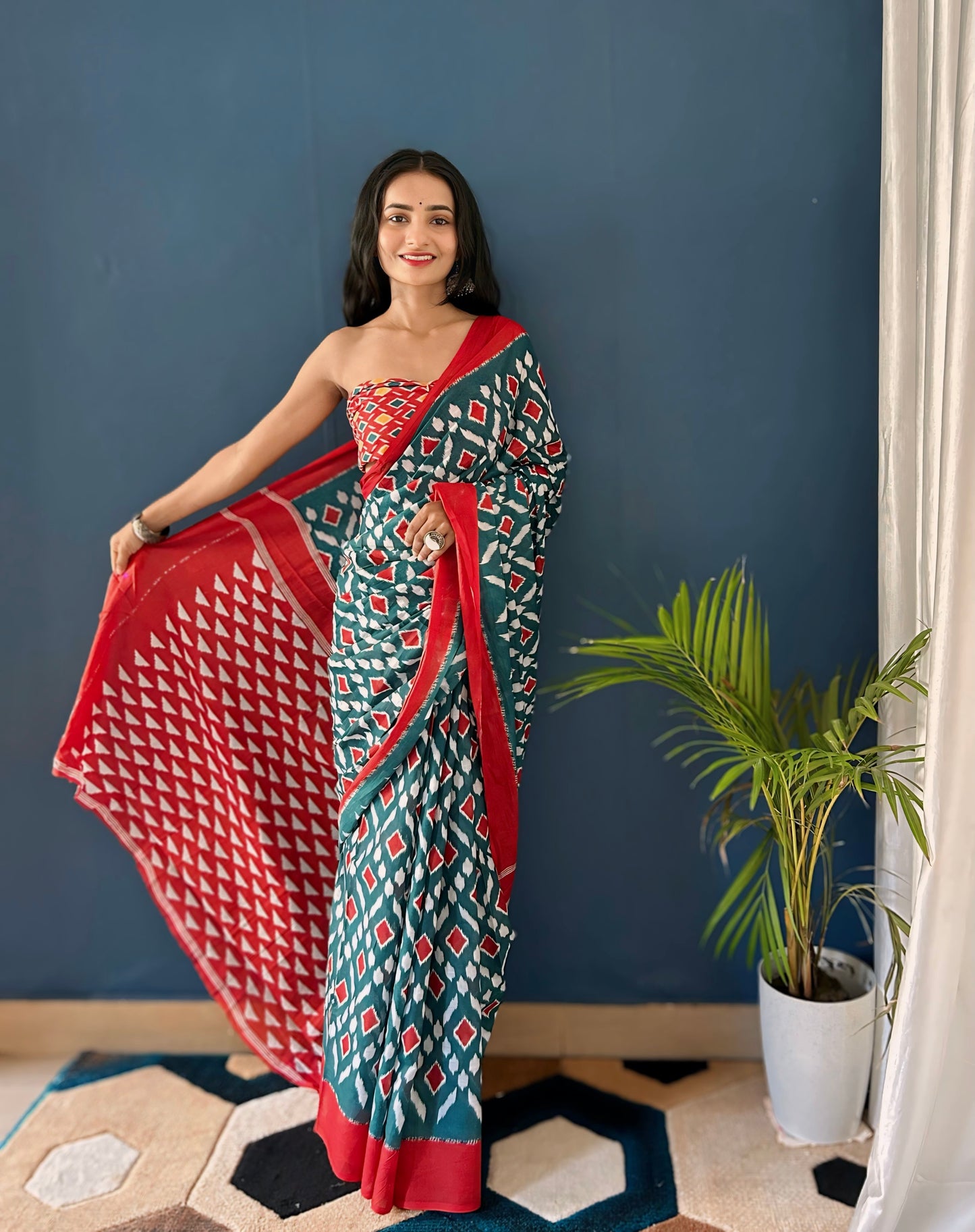 Designer Cotton Mul Printed Saree