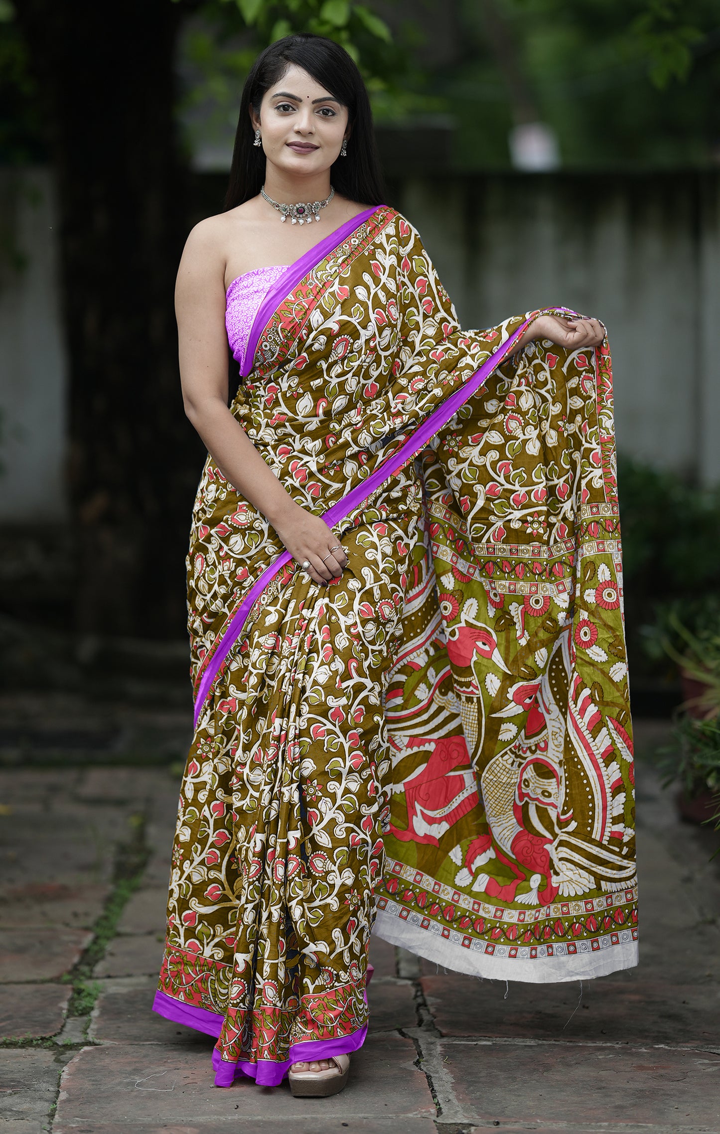 Traditional Cotton Mul Printed Saree