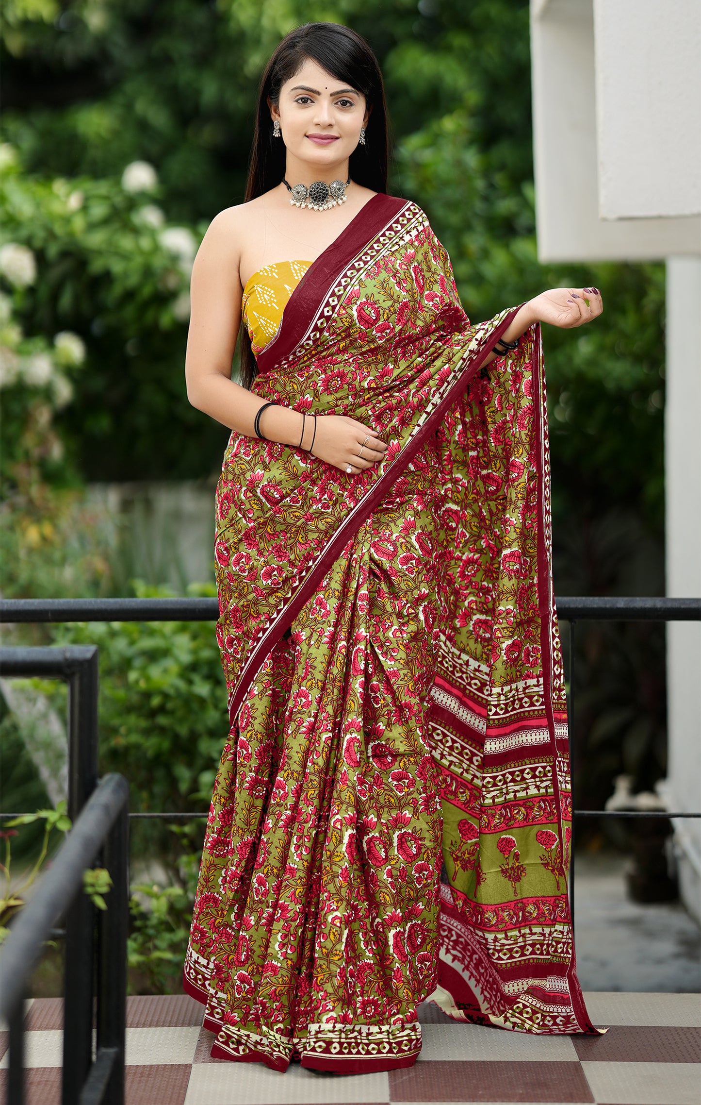 Luxurious Cotton Mul Printed Saree