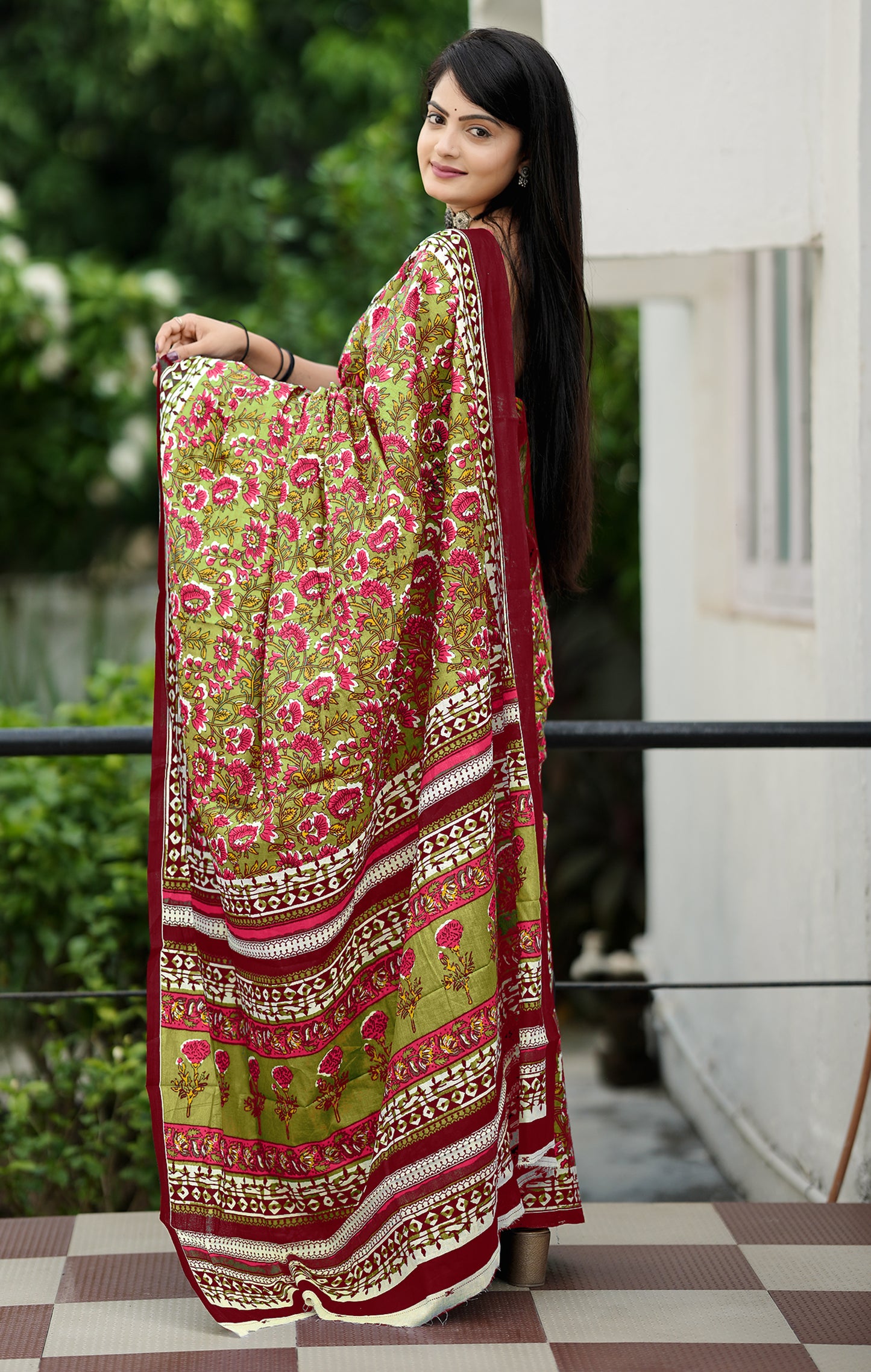 Luxurious Cotton Mul Printed Saree