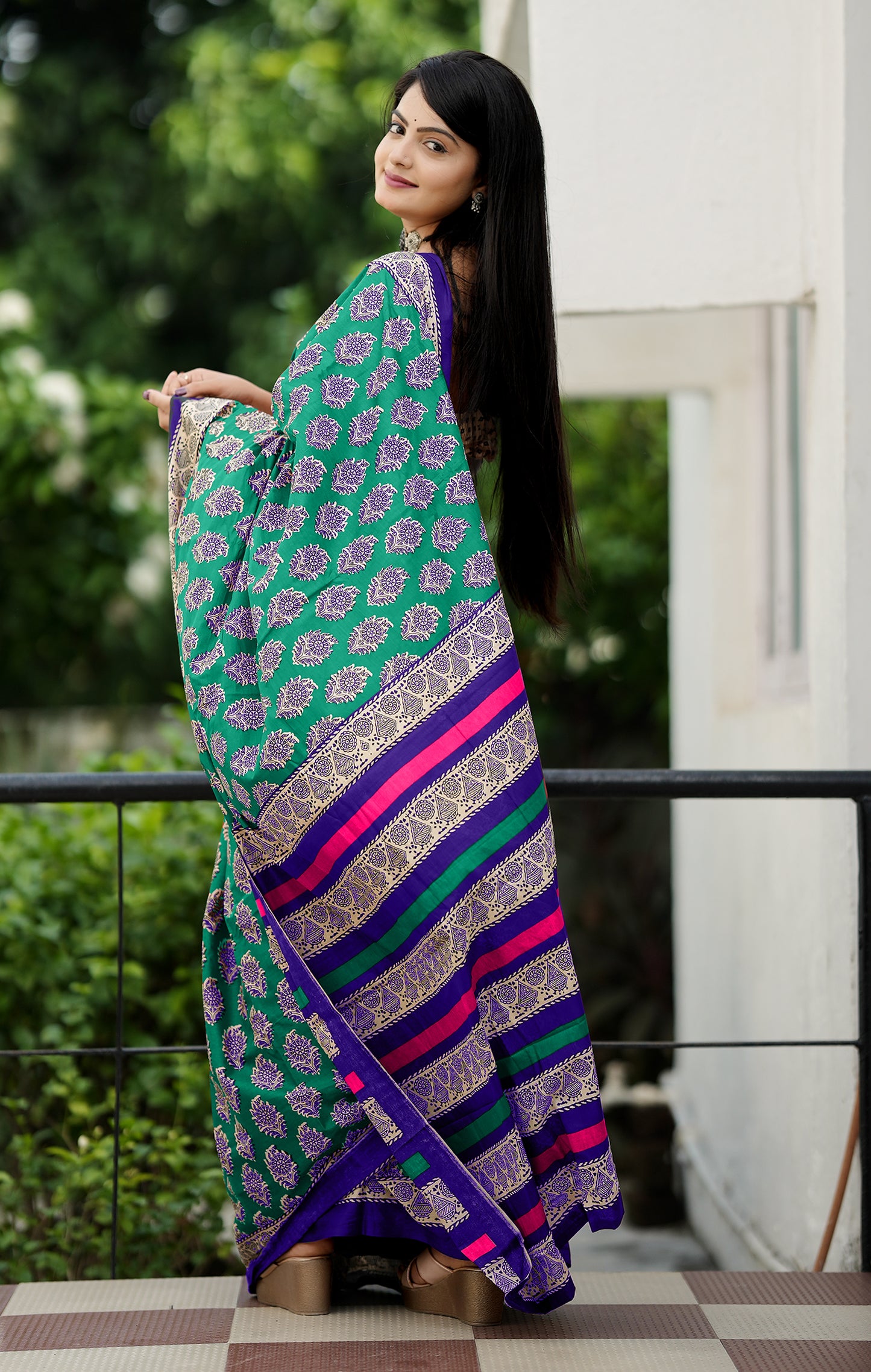 Beautiful Cotton Mul Printed Saree