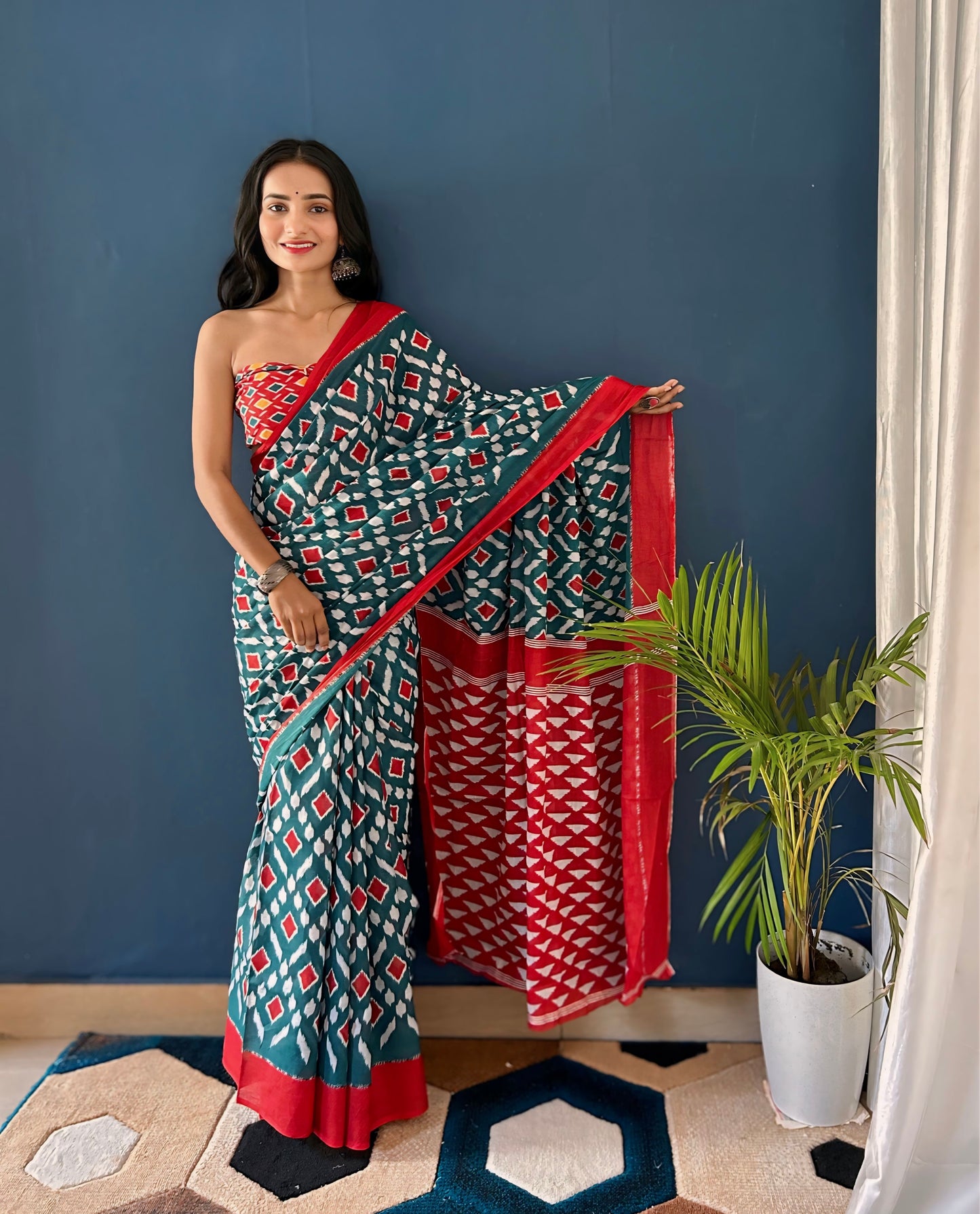 Designer Cotton Mul Printed Saree