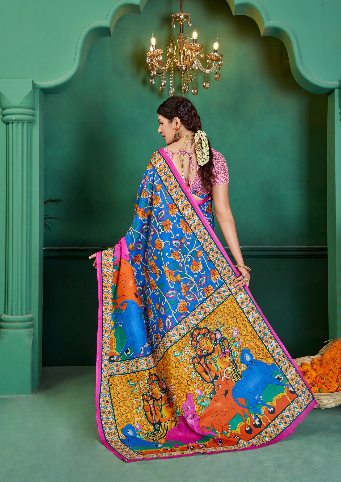 Luxurious Cotton Mul Printed Saree