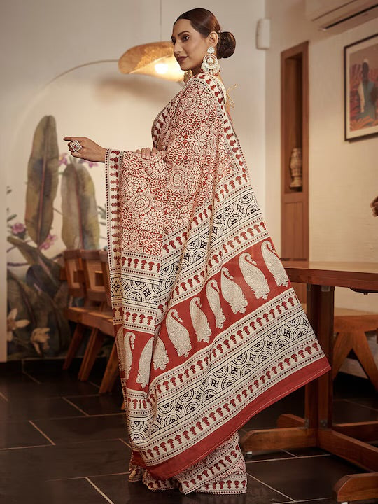 Beautiful Ready To Wear Soft Cotton Saree