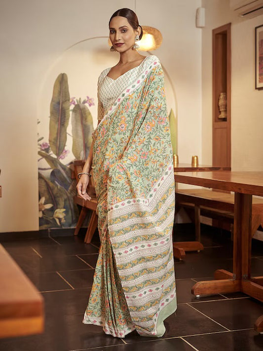 Deisgner Ready To Wear Soft Cotton Saree